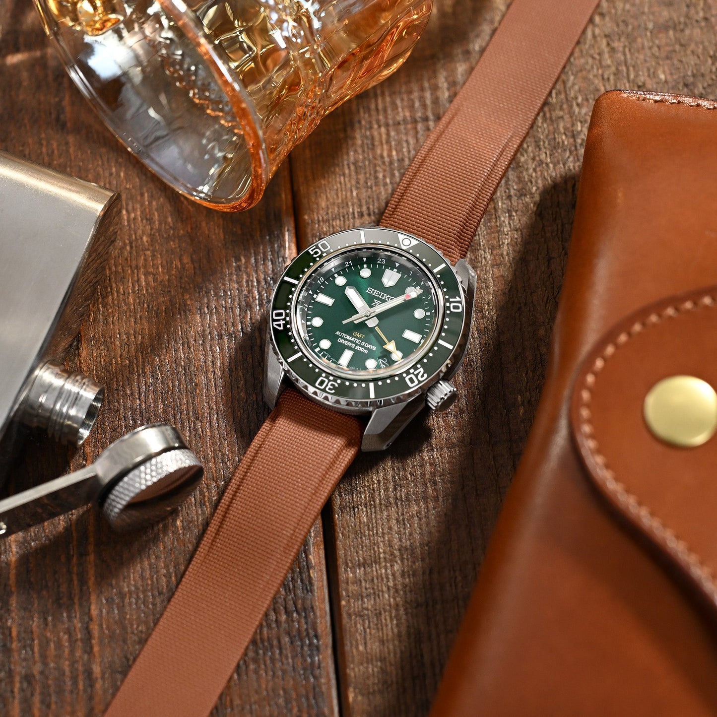 Seiko Prospex 1968 Diver's Modern Re-interpretation GMT SPB381 Green