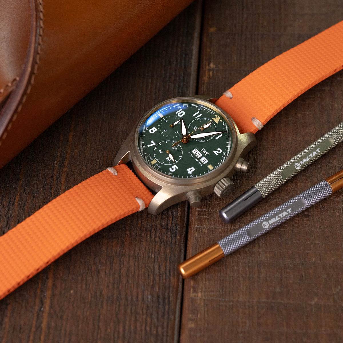 IWC Pilot Spitfire Chronograph Bronze Strapcode watch bands