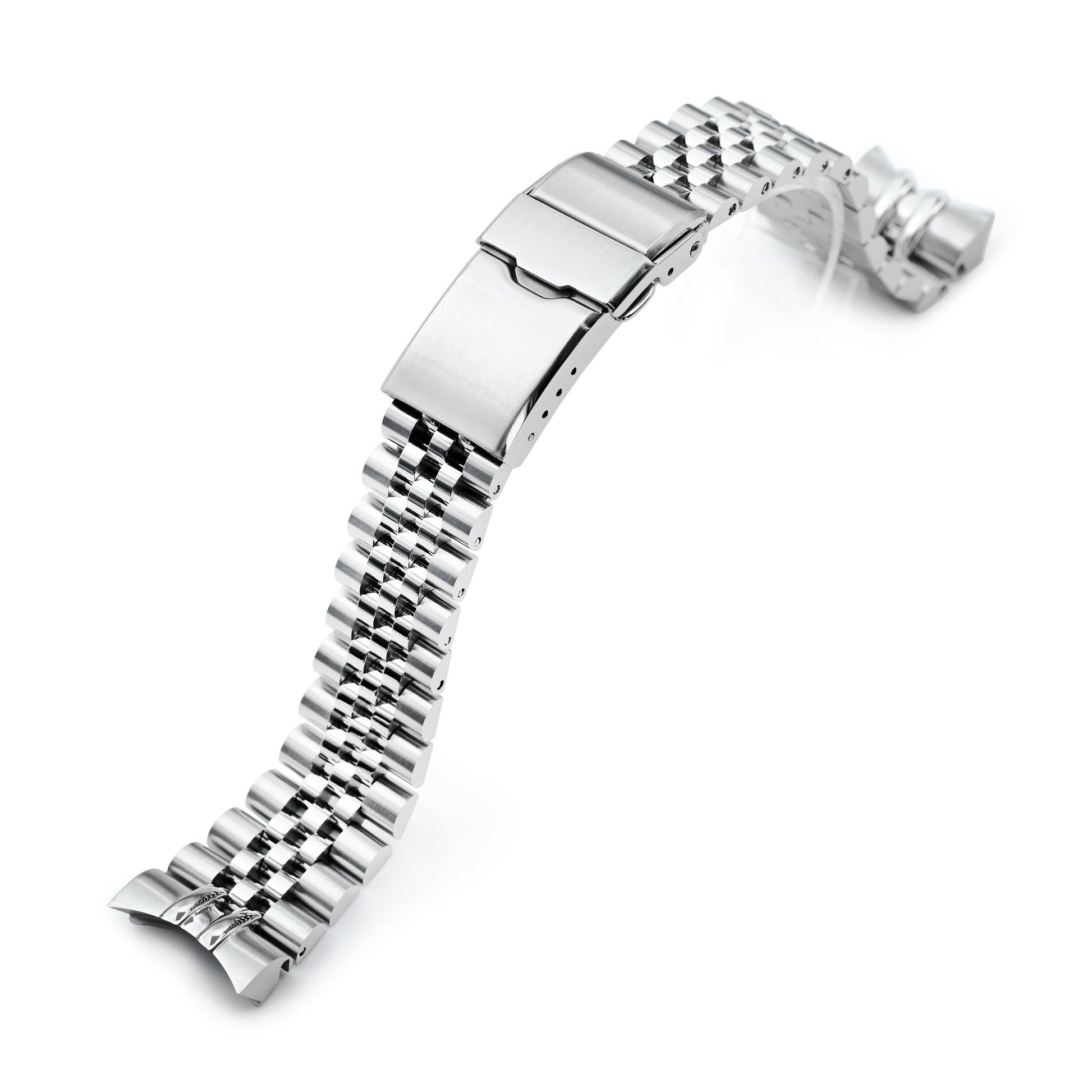 20mm Super-JUB II for Orient Mako 40 Baton Diver Clasp Brushed