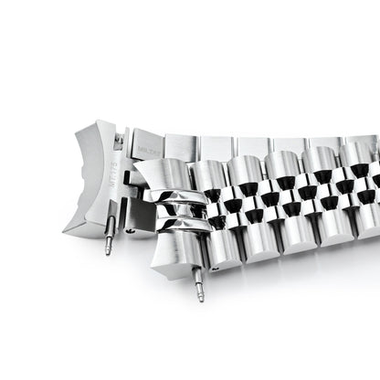 20mm Super-JUB II for Orient Mako 40 Baton Diver Clasp Brushed