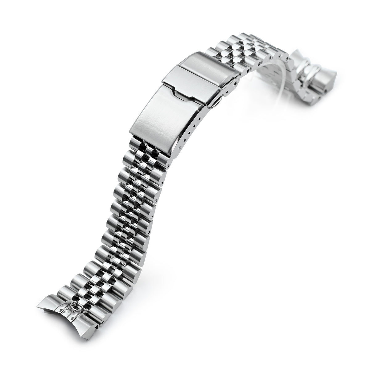 20mm Super-JUB II for Orient Mako 40 Baton Diver Clasp Brushed