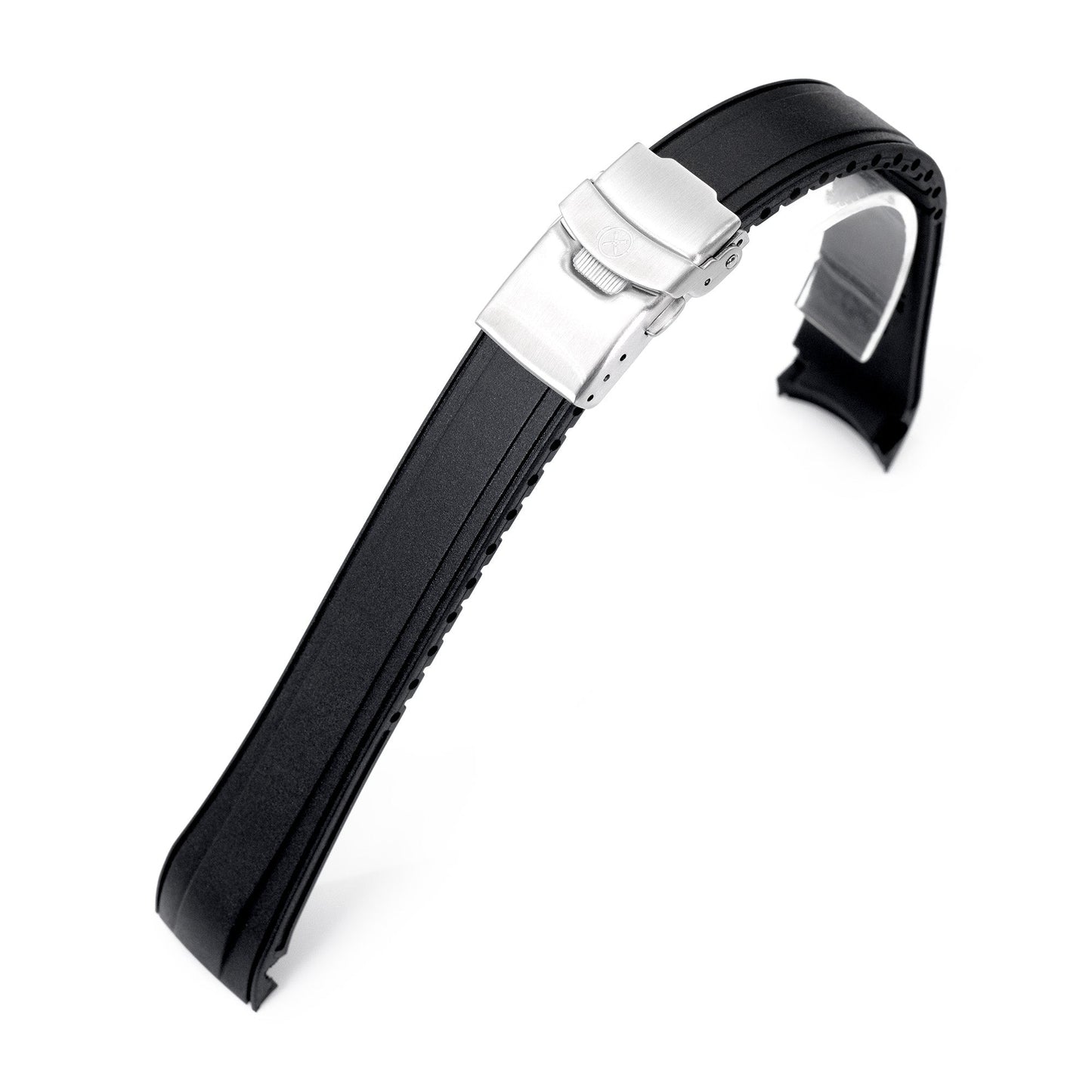 StrapXPro - SAP1A Rubber Strap for Seiko Alpinist SARB017 Series, Black