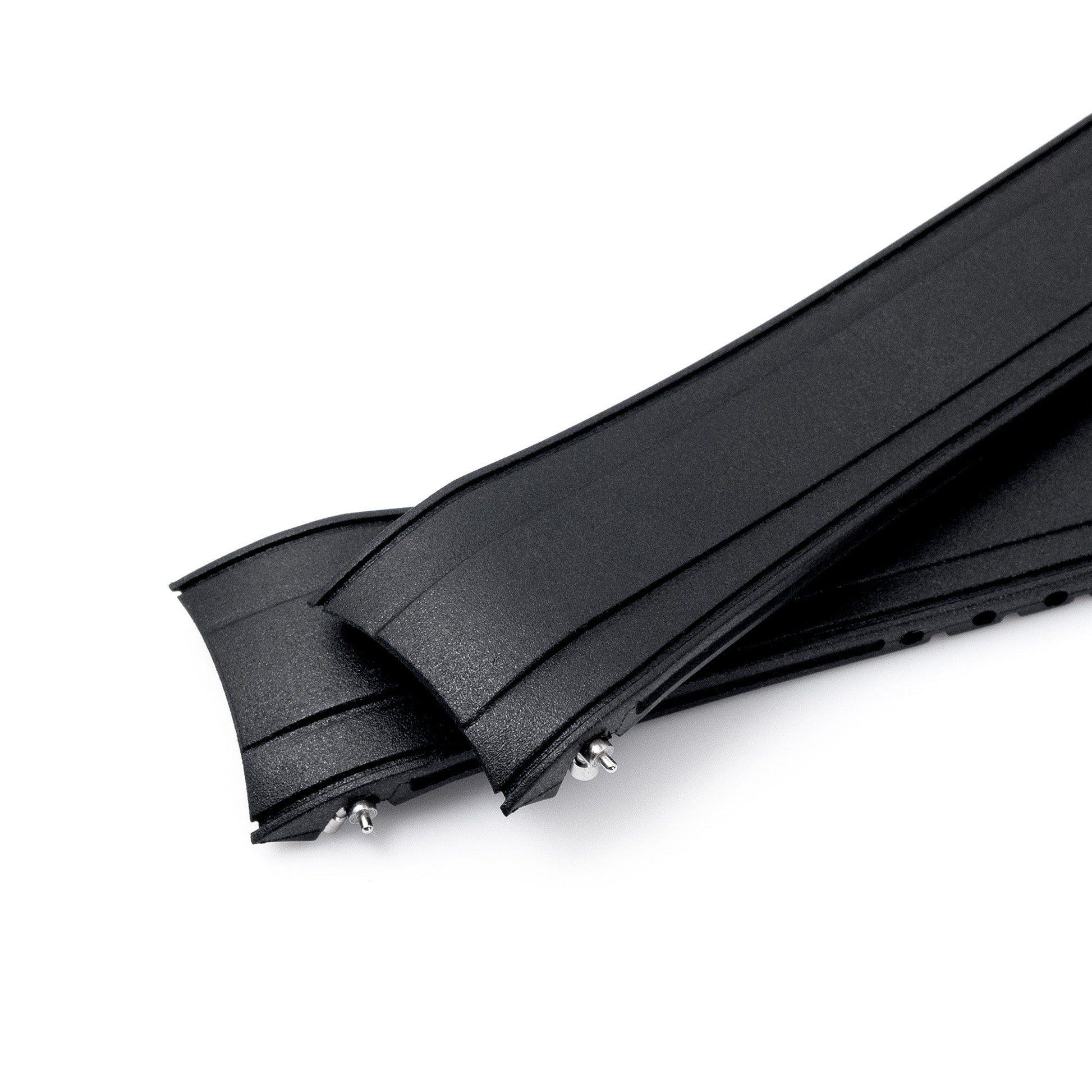 StrapXPro - SAP1A Rubber Strap for Seiko Alpinist SARB017 Series, Black