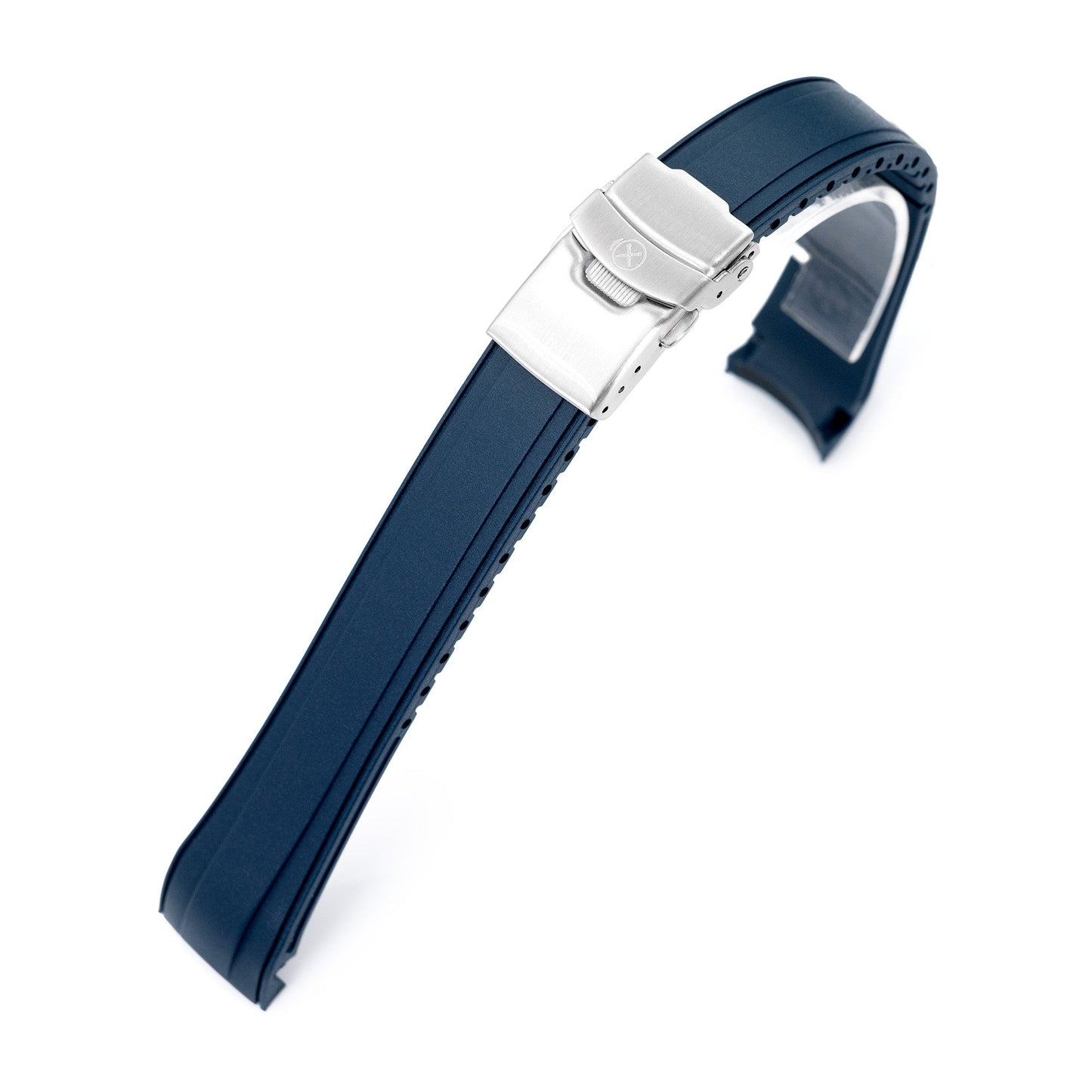 StrapXPro - SAP1A Rubber Strap for Seiko Alpinist SARB017 Series, Navy Blue