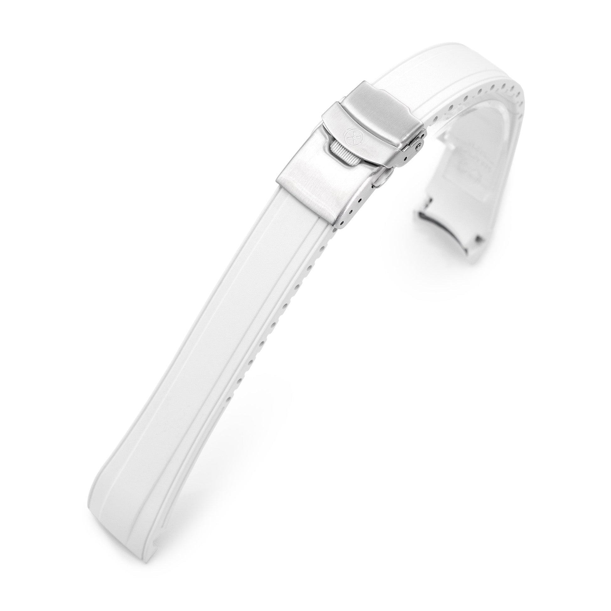 StrapXPro - SAP1A Rubber Strap for Seiko Alpinist SARB017 Series, White