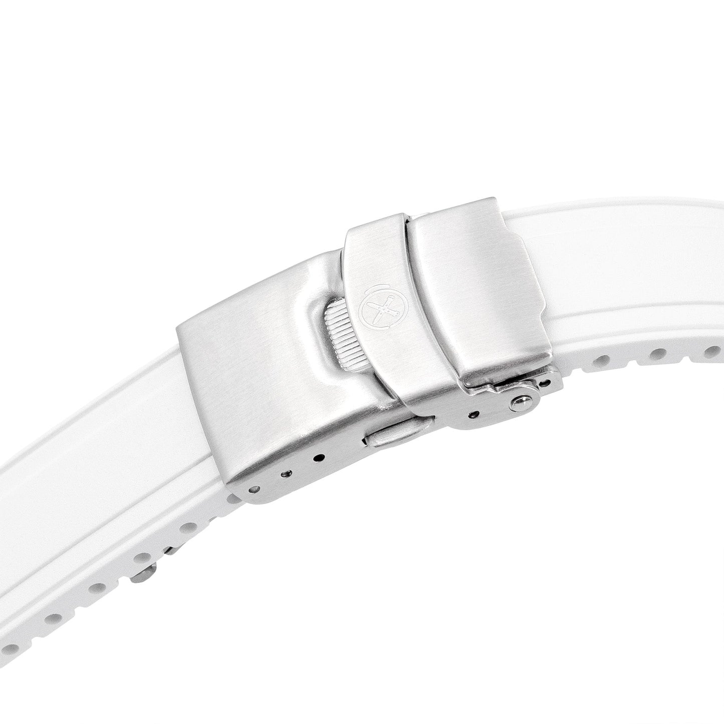 StrapXPro - SAP1A Rubber Strap for Seiko Alpinist SARB017 Series, White