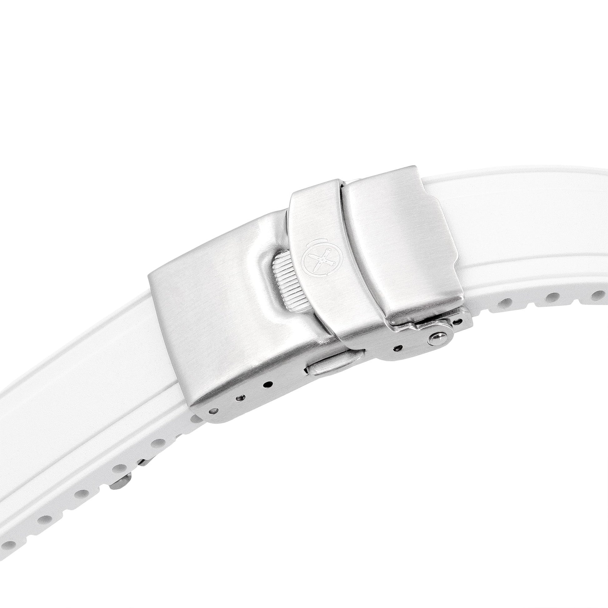 StrapXPro - SAP1A Rubber Strap for Seiko Alpinist SARB017 Series, White