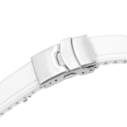 StrapXPro - SAP1A Rubber Strap for Seiko Alpinist SARB017 Series, White