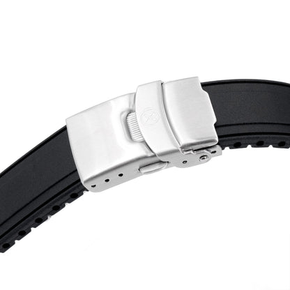 StrapXPro - SX2B Rubber Strap for New Seiko 5 Sports 38mm SRPK29 Series, Black