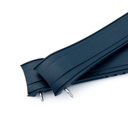 StrapXPro - SX2B Rubber Strap for New Seiko 5 Sports 40mm SRPE Series, Navy Blue