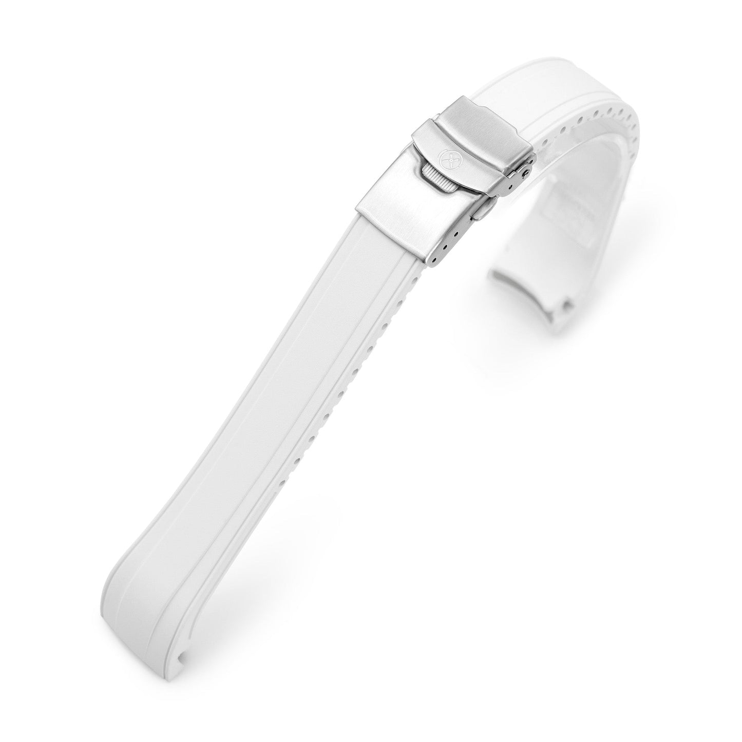 StrapXPro - SX2B Rubber Strap for New Seiko 5 Sports 38mm SRPK29 Series, White