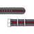 20mm MiLTAT G10 Nylon - Grey, Black & Red