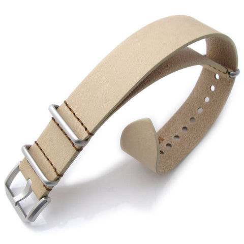 20mm MiLTAT Senno G10 Leather LV Beige, B