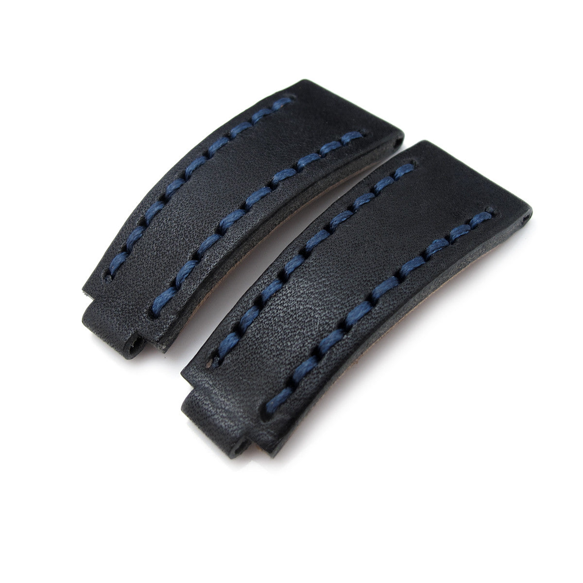20mm MiLTAT RX Collection "X" Black Calf for RX, Red & Blue Wax St.