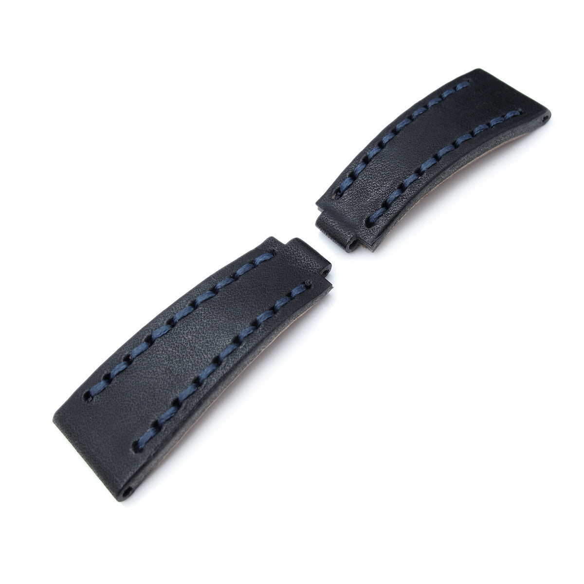 20mm MiLTAT RX Collection "X" Black Calf for RX, Red & Blue Wax St.