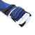 Perlon strap, Black & Blue, Polished