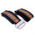 Black, Khaki & Orange 3D Nylon Hook and Loop Fastener Watch Strap, Sandblasted