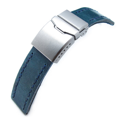 22mm MiLTAT Blue Pull-up, Blue St. Button Chamfer