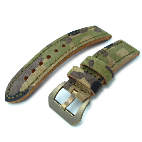 22mm MiLTAT Camouflage Leather of Art, IP-Bronze