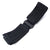 MiLTAT Black Nylon Hook and Loop Fastener Watch Strap for BR-01, PVD Black