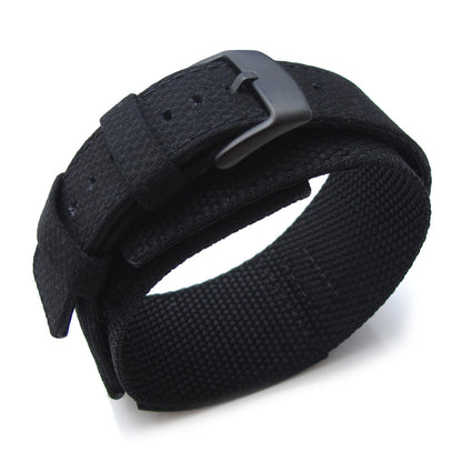 MiLTAT 24mm Double Layer Nylon Hook and Loop Fastener Watch Strap for 44mm Panerai, PVD