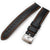 18mm Carbon Fiber Black Watch Strap