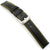 18mm Carbon Fiber Black Watch Strap