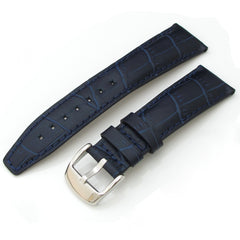 Blue CrocoCalf Leather with Polished Buckle