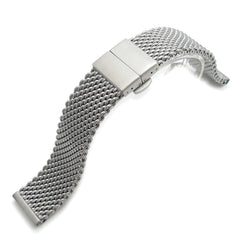 22mm Milanese Thick Mesh Band, Deployant Clasp