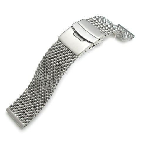 22mm Milanese Thick Mesh Band, Diver Clasp