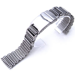 24mm "SHARK" Mesh Band Flexi Watch Bracelet