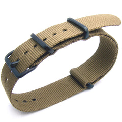 Military Green G10 One-piece, PVD Black Hardware