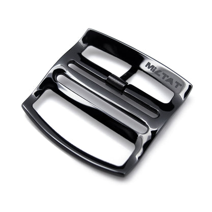 Ladder Lock Slider tang buckle, PVD Polished Black