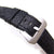 24mm Watch Strap Genuine Python Black
