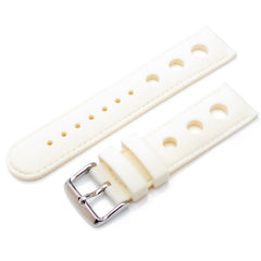 Off White Punch Holes Silicone Strap