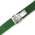 Matte Green Grooves Silicone Diver Strap