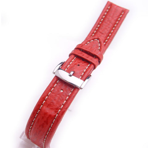 Shark Grain Calfskin Leather Watch Strap