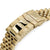 22mm Super-J Louis 316L Stainless Steel Watch Bracelet for Seiko 5 Full IP Gold with Polished Center SUB Clasp Taikonaut Watch Bands