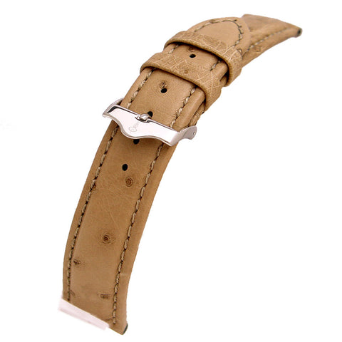 Genuine Ostrich Leather Watch Band