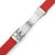 20mm Red Grooves Silicone Diver Strap