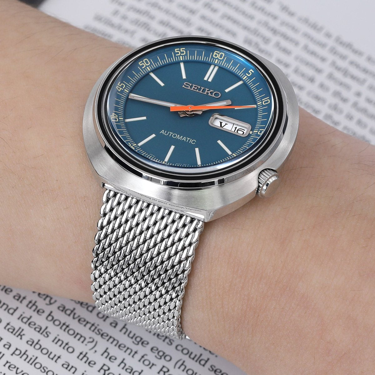 20mm, 22mm Tapered Milanese Wire Mesh Band, Polished