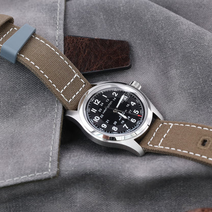 20mm Tan Quick Release Canvas watch strap