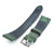 20mm Green Quick Release Italian Suede Leather Watch Strap | Strapcode