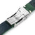 20mm or 22mm MiLTAT Green Genuine Leather One-piece Suede Quick Release Watch Strap V-Clasp Taikonaut Watch Bands