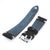 22mm Black Quick Release Italian Suede Leather Watch Strap | Strapcode