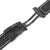 20mm or 22mm Black Canvas Watch Band PVD Black Roller Deployant Buckle, Beige Stitching