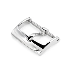 16mm, 18mm Solid 316L Stainless Steel Classic 2mm-Tongue Buckle, Polished