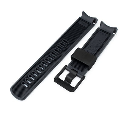 Seiko Sumo SBDC001 Curved End Lug Rubber Watch Band | Crafter Blue