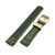 Crafter Blue 22mm Curved Lug End Military Green Rubber Dive Watch Strap for Seiko Gold Turtle SRPC44 IP Gold Buckle Taikonaut Watch Bands