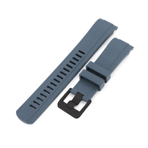 CB10 Grey Curved End Rubber compatible with Seiko SKX007